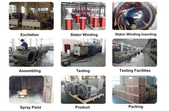 Mua Máy phát điện hai ổ bi với dải điện áp 110V-480V, AVR SX460 AS440 và tuổi thọ 20 năm cho phát điện công nghiệp online manufacture